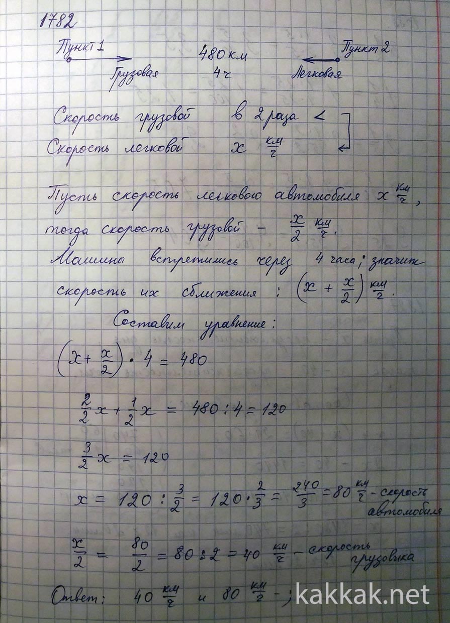 Из 2 пунктов одновременно навстречу друг другу